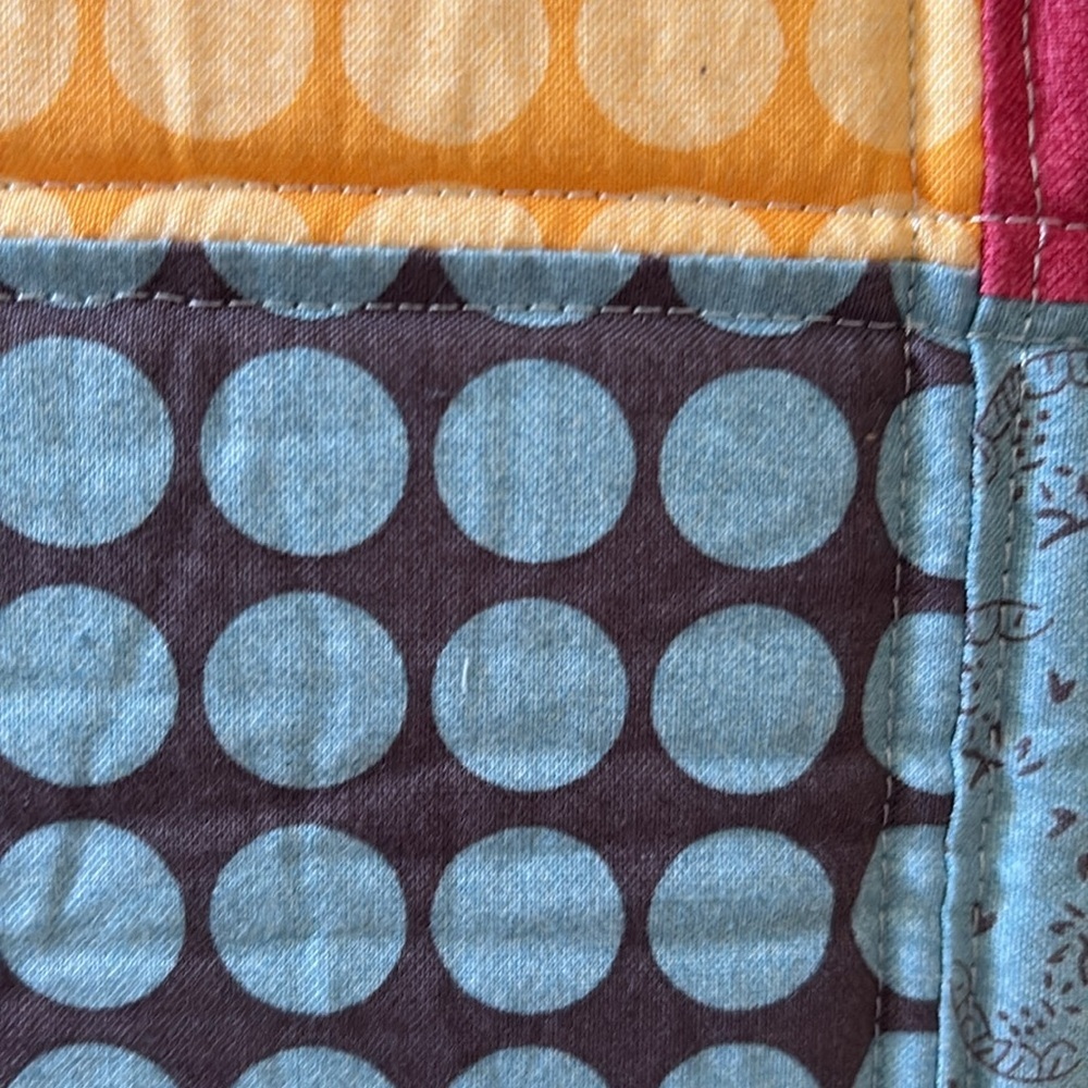 Handmade Colorful Patchwork Tote Bag - Picture 4 of 4